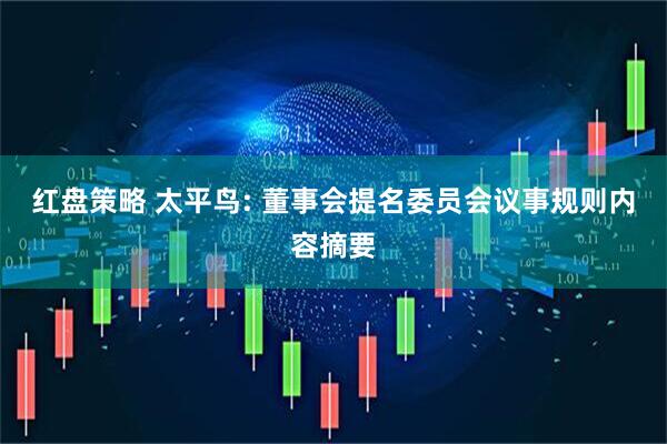 红盘策略 太平鸟: 董事会提名委员会议事规则内容摘要